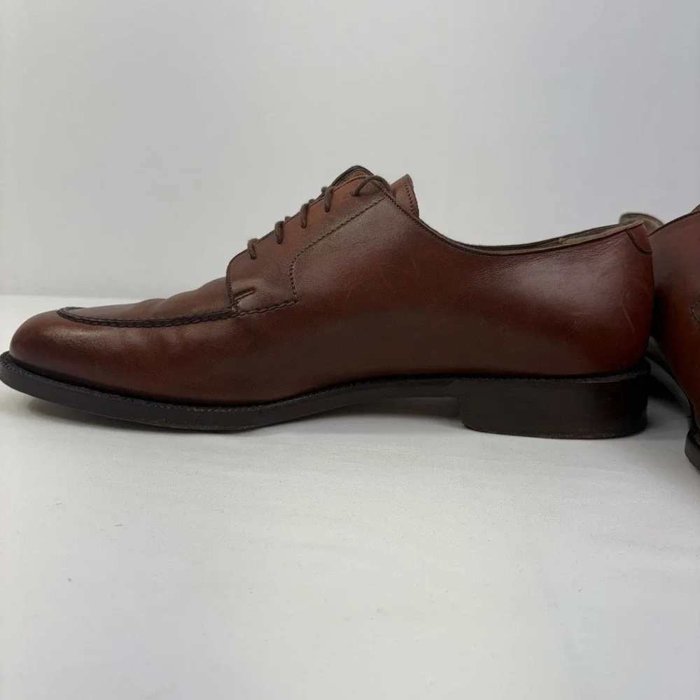 Cole Haan Men's Brown Leather Split Toe Lace Up Derby Dress Shoes Size 13
